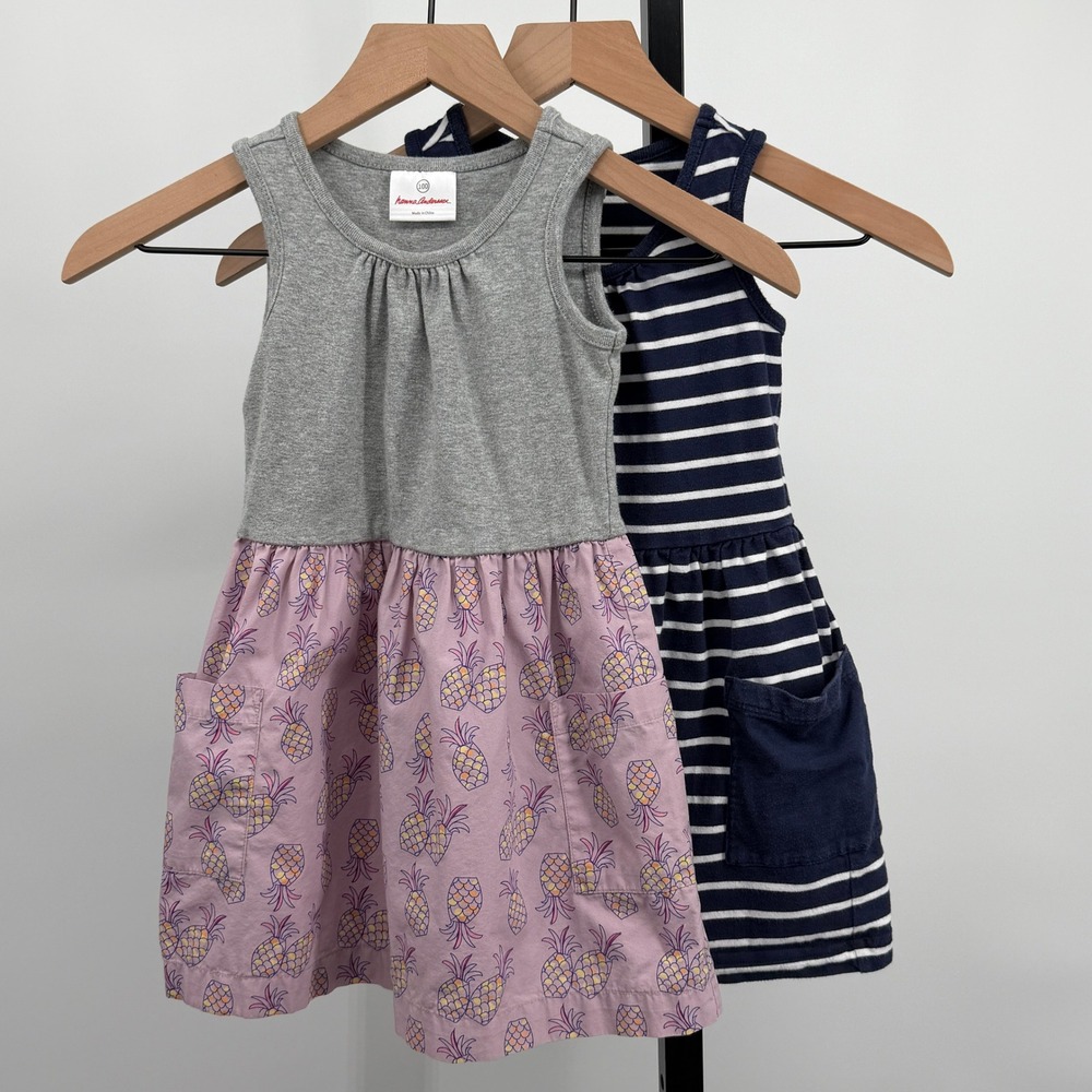 Hanna Andersson Sleeveless Pocket Play Dress Bundle Size 4 100cm Summer